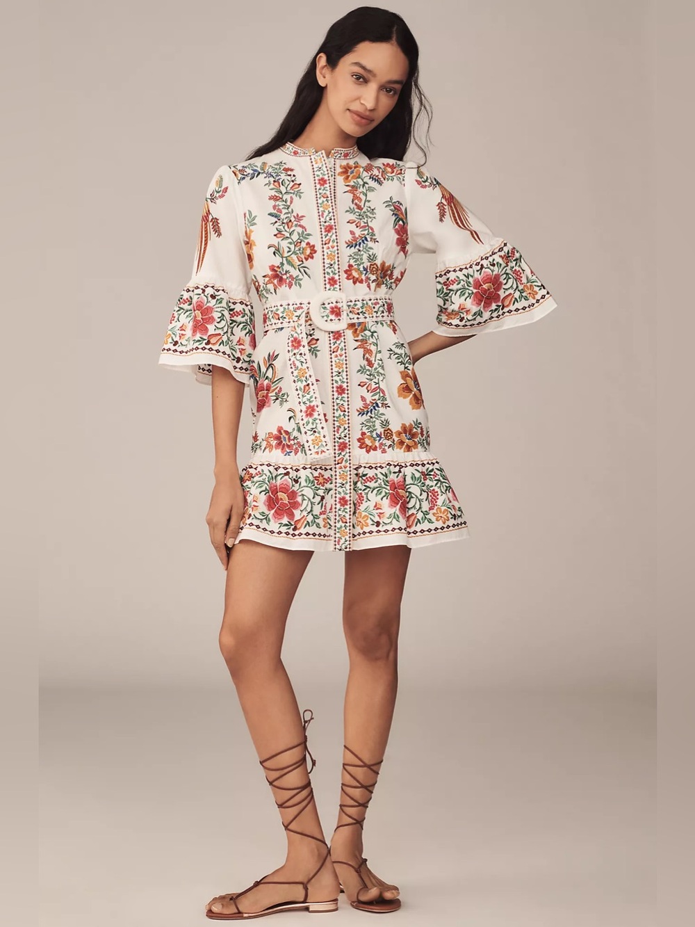 Farm Rio Delicate Forest Dress - Picture 1 of 6